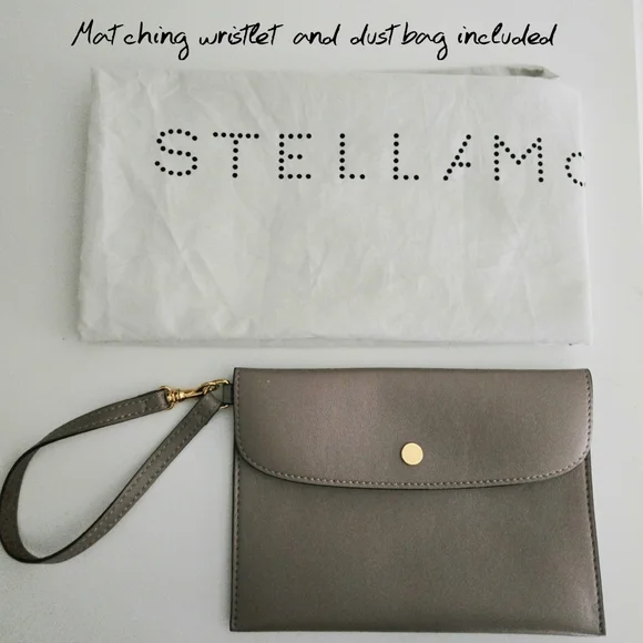 Authentic STELLA MCCARTNEY Logo‎ Set Tote Wristlet Dustbag Shoulder Crossbody - Picture 14 of 16